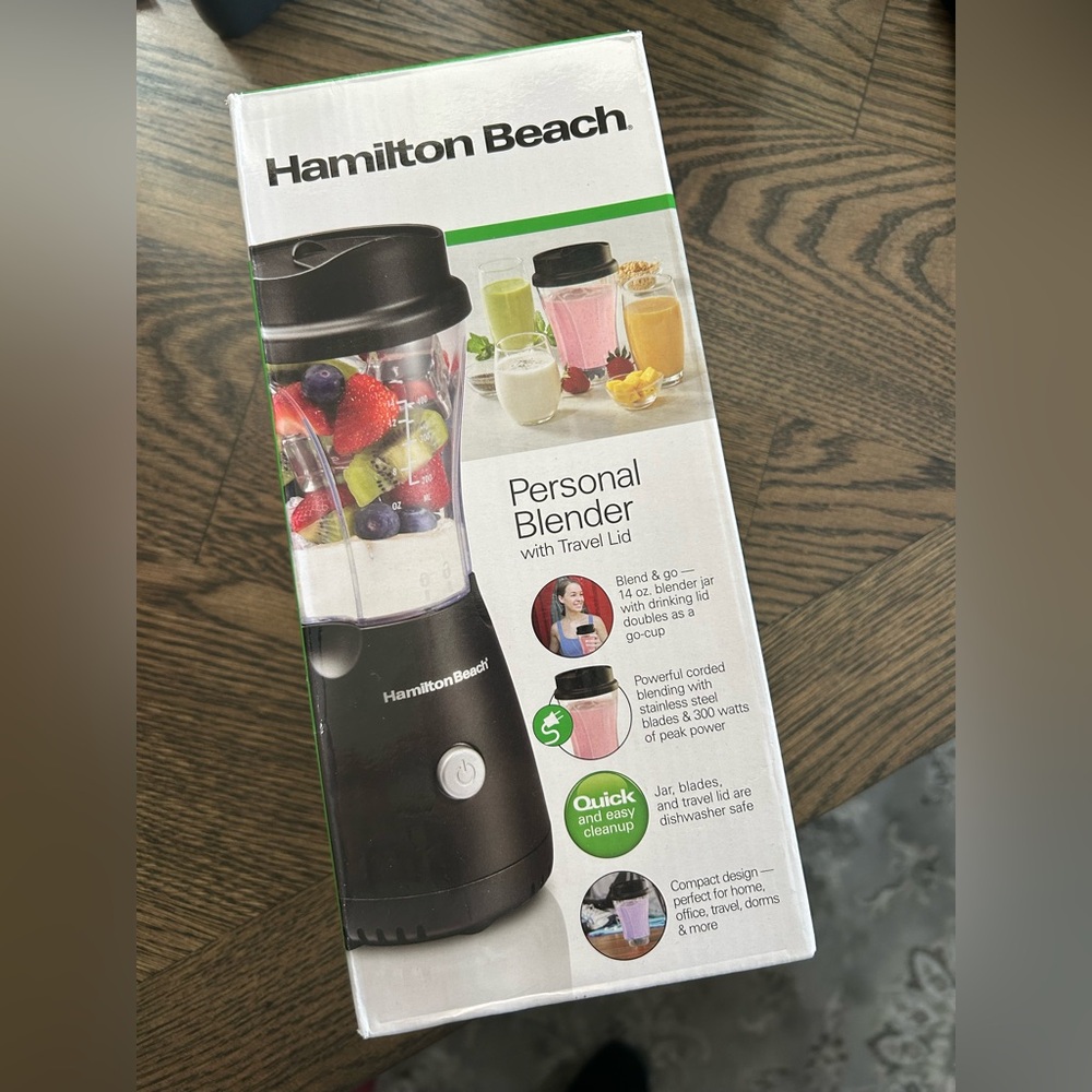 Hamilton Beach Personal Blender with Travel Lid